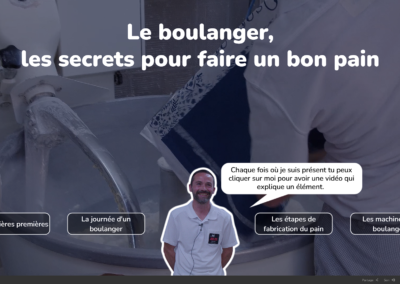 Web documentaire interactif sur le métier de boulanger